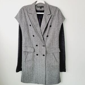 Elizabeth & James herringbone wool long double breasted sweater dress  Size 4